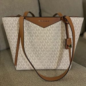 Unused: Michael Kors Whitney Small Tote in Vanilla 38F9GWHT1B